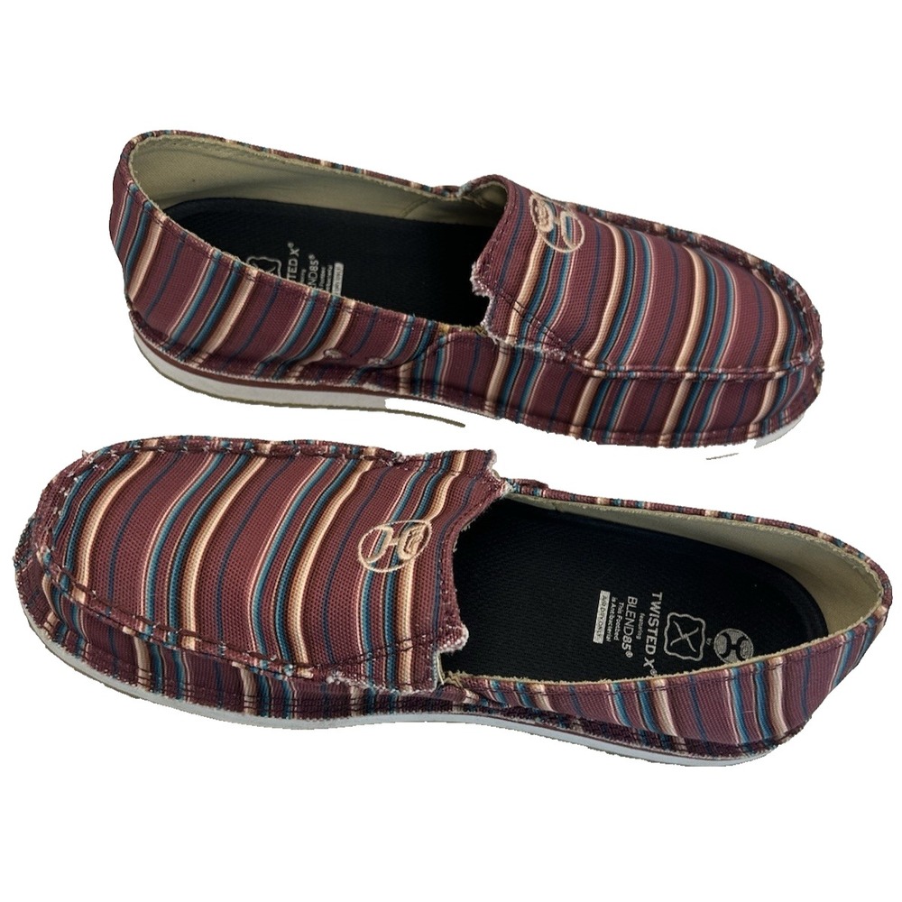 NWOT Twisted X Blends Hooey Slip-On Western Core Cowgirl Stripe Size 8 1/2 - Picture 7 of 11